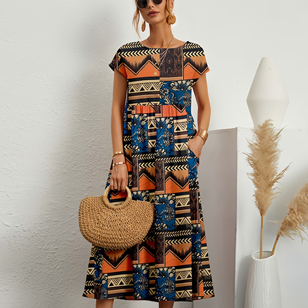 Luftkuss – Baumwoll-Leinenkleid mit Flair