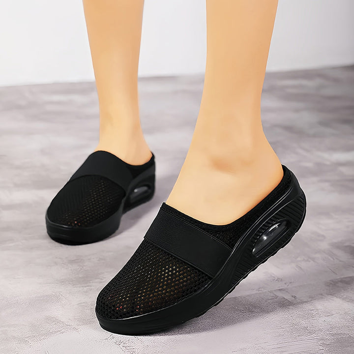 W&W Mode | Mesh Obermaterial dicke Sohle Hausschuh