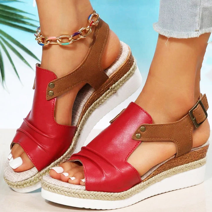 W&W Mode | neue lässige Damensandalen mit dicken Sohlen und Fischmaul
