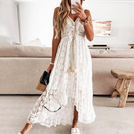 WW | einfarbiges Sommerkleid aus Spitze
