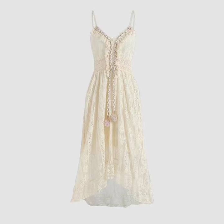W&W Mode | einfarbiges Sommerkleid aus Spitze