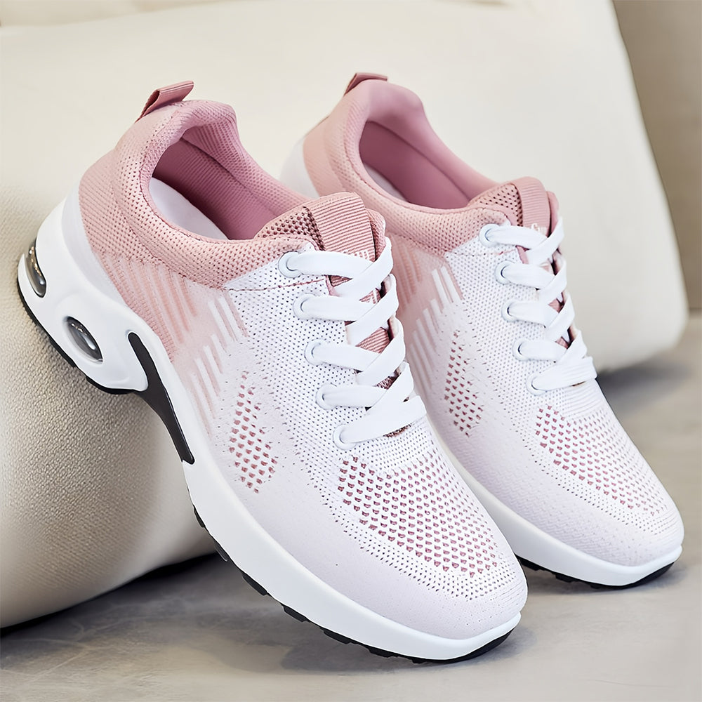 W&W Mode | Damen-Sneakers mit Mesh-Farbverlauf