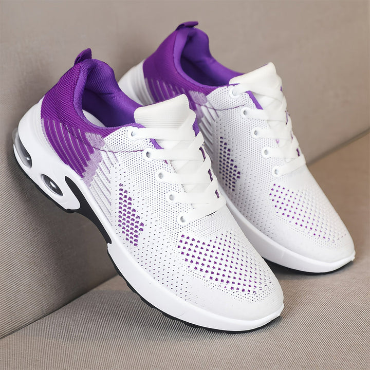 W&W Mode | Damen-Sneakers mit Mesh-Farbverlauf