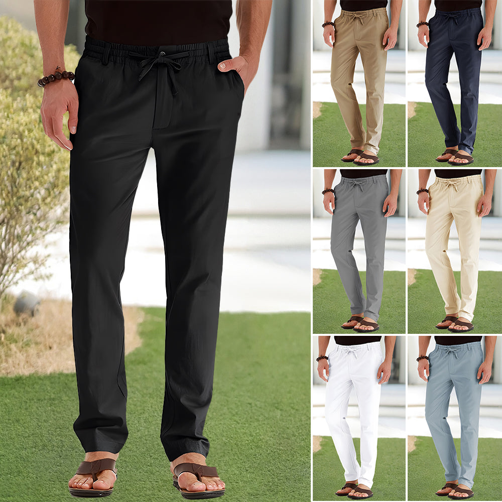 W&W Mode | Casual-Herrenhose aus Baumwolle mit elastischem Bund