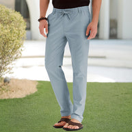 WW | Casual-Herrenhose aus Baumwolle mit elastischem Bund