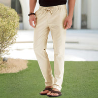 WW | Casual-Herrenhose aus Baumwolle mit elastischem Bund