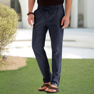 WW | Casual-Herrenhose aus Baumwolle mit elastischem Bund