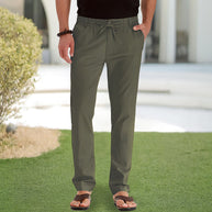 WW | Casual-Herrenhose aus Baumwolle mit elastischem Bund