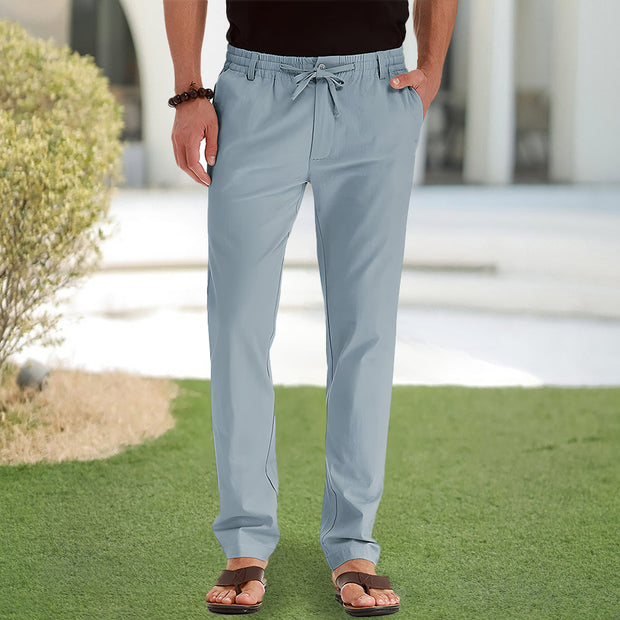 WW | Casual-Herrenhose aus Baumwolle mit elastischem Bund