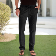 WW | Casual-Herrenhose aus Baumwolle mit elastischem Bund