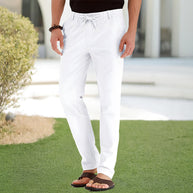 WW | Casual-Herrenhose aus Baumwolle mit elastischem Bund