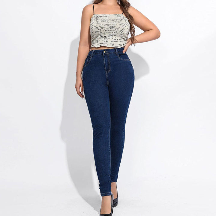 W&W Mode | Jeans Mit Hoher Taille, Schlankmachend, Hochelastisch, Po-Lifting, Röhrenjeans