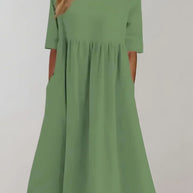 WW | Locker Fallendes Baumwollkleid