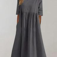 WW | Locker Fallendes Baumwollkleid