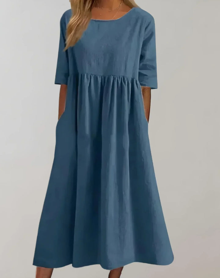 W&W Mode | Locker Sitzendes Baumwollkleid