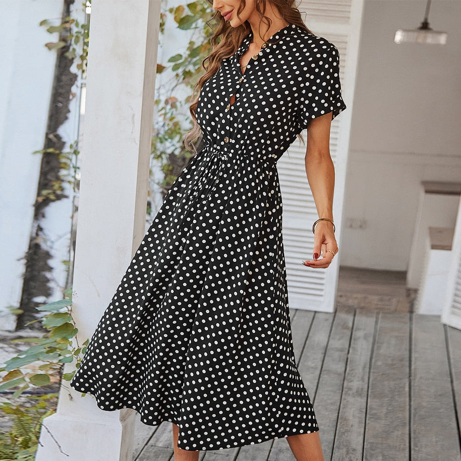 WW | Polka Dot Midi Kleid