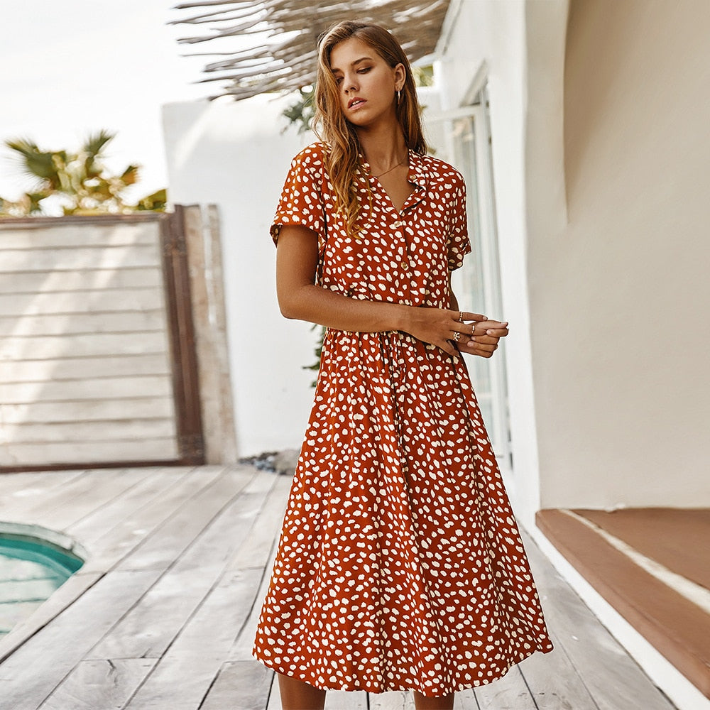 WW | Polka Dot Midi Kleid