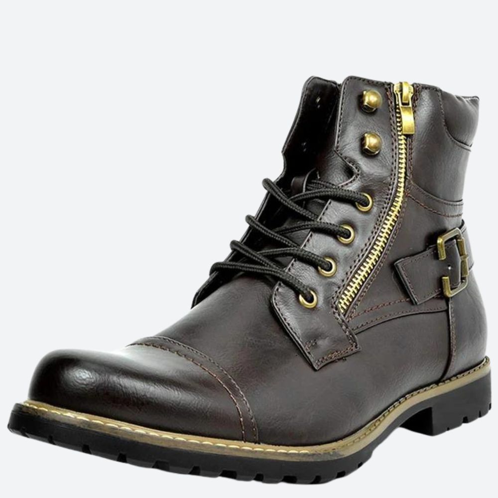 WW | Echtleder Motorradstiefel Für Herren