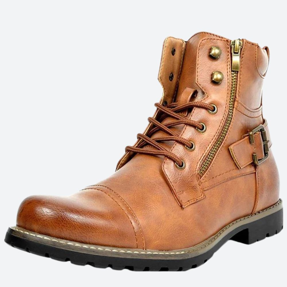 WW | Echtleder Motorradstiefel Für Herren
