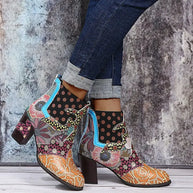 WW | Bunte Patchwork-Stiefeletten