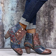 WW | Bunte Patchwork-Stiefeletten