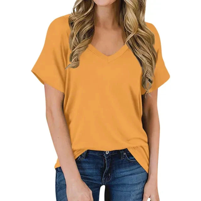 W&W Mode | Damen V-Ausschnitt T-Shirt