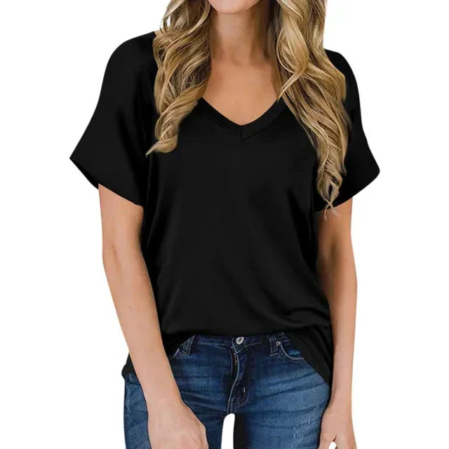 W&W Mode | Damen V-Ausschnitt T-Shirt