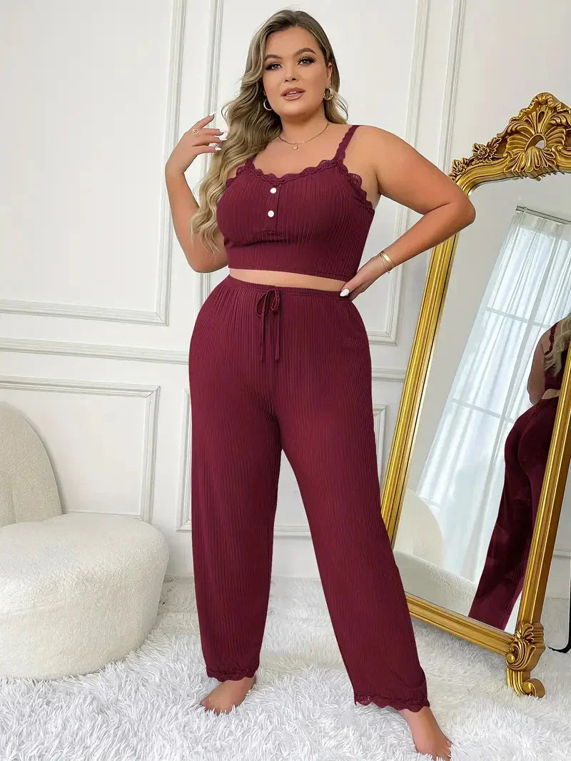 Size Loungewear Set für Damen