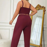 Size Loungewear Set für Damen