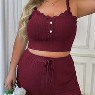 Size Loungewear Set für Damen