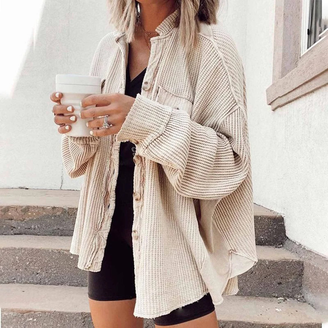 WW gerippte Strickjacke Elegance