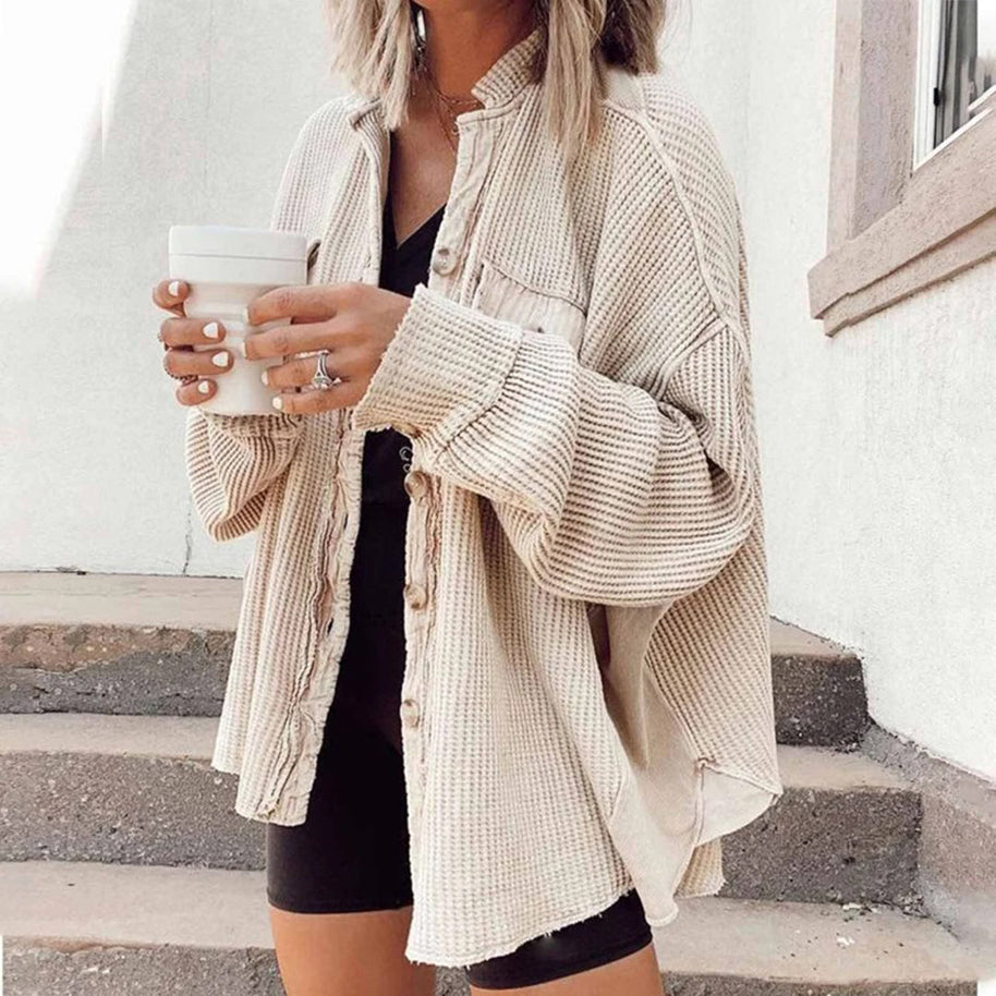 WW gerippte Strickjacke Elegance