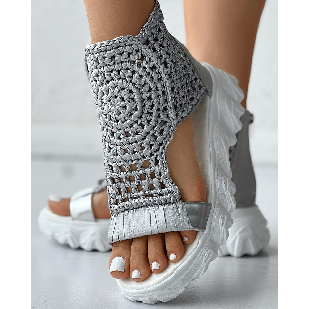 WW | Dames Geflochtene Sandalen