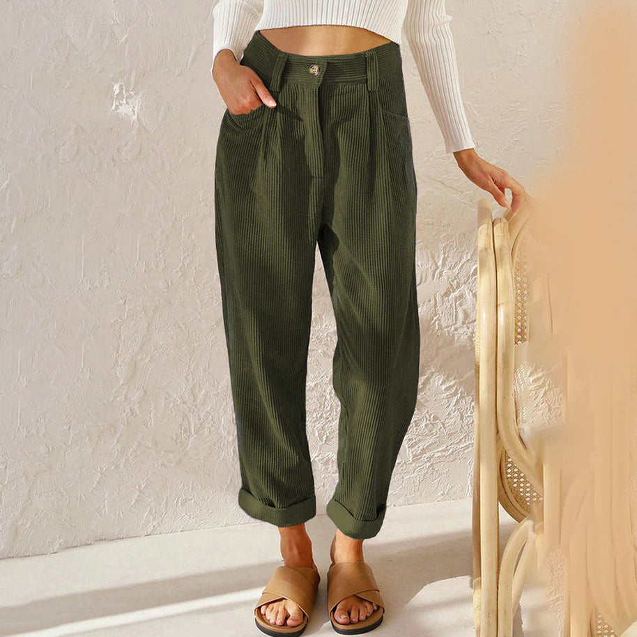 WW | Elegante Hochbundhose aus Cord