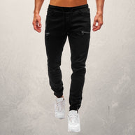 WW | Jogger Jeans Slim Tapered Fit Elastischer Bund Reißverschlusstaschen Komfort Stretch