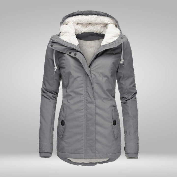 W&W Mode | Beliebter Neuer Plissierter Baumwollmantel mit Kapuze