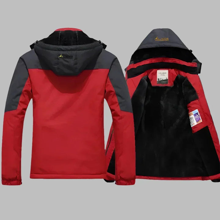W&W Mode | Outdoor Wasserdichte Winterjacke Mit Fleece