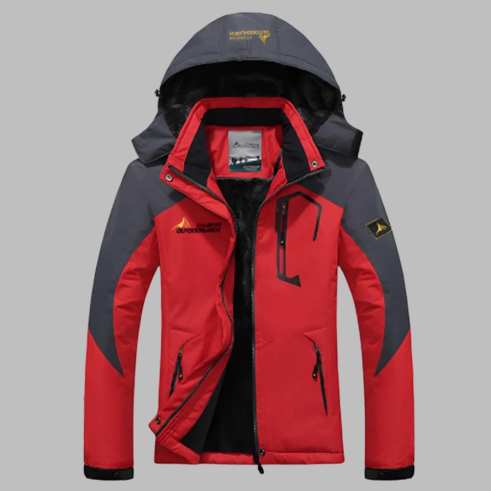 W&W Mode | Outdoor Wasserdichte Winterjacke Mit Fleece
