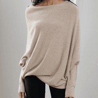 Cressida™ Asymmetrisch drapierter, eleganter Rundhalsausschnitt