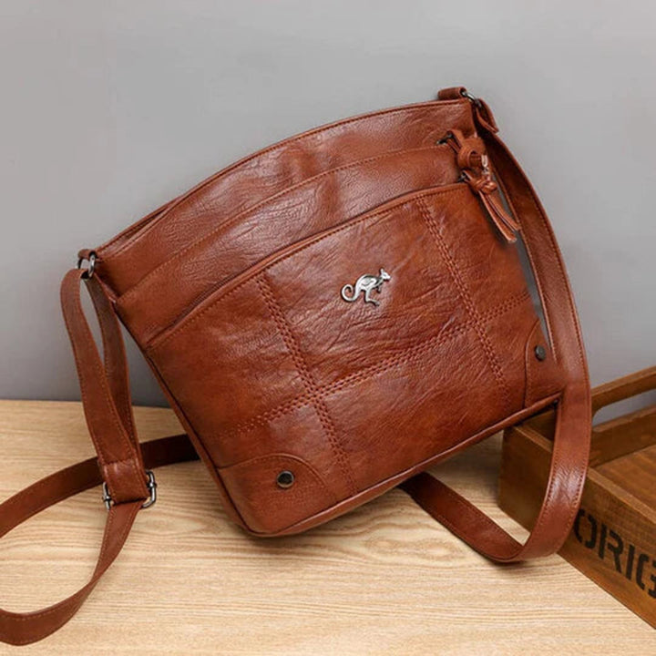 W&W Mode | Vintage Leder Umhängetasche für Damen