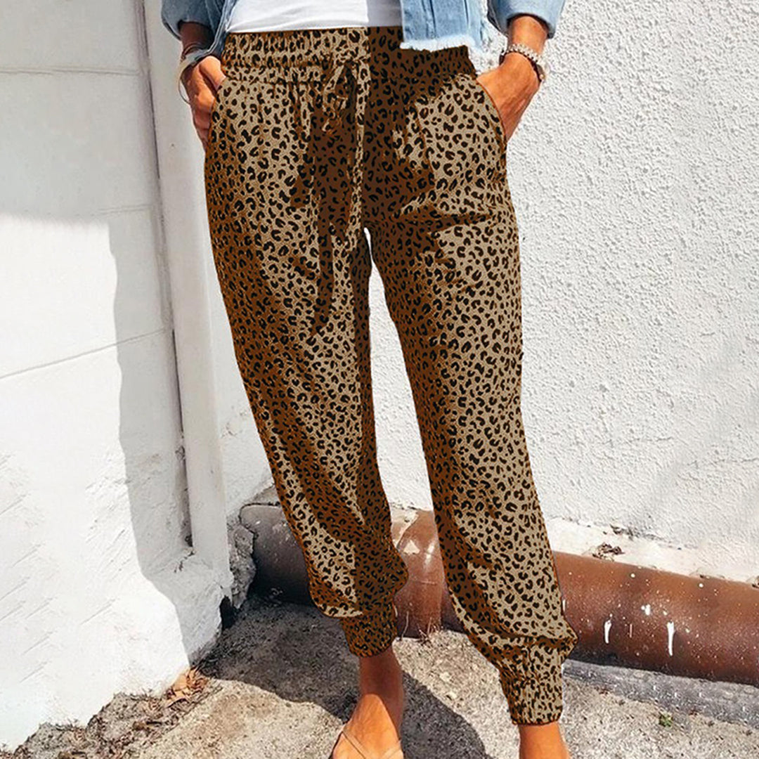 WW | Stilvolle Hosen mit Leopardenmuster für Frauen