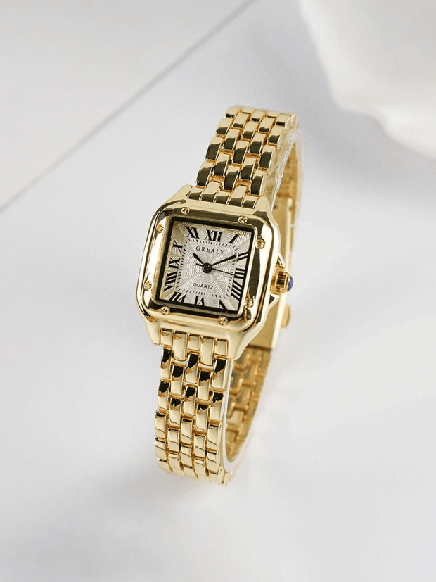 WW | Premium Quadrat Quarzuhr Mit Elegantem Design Für Frauen