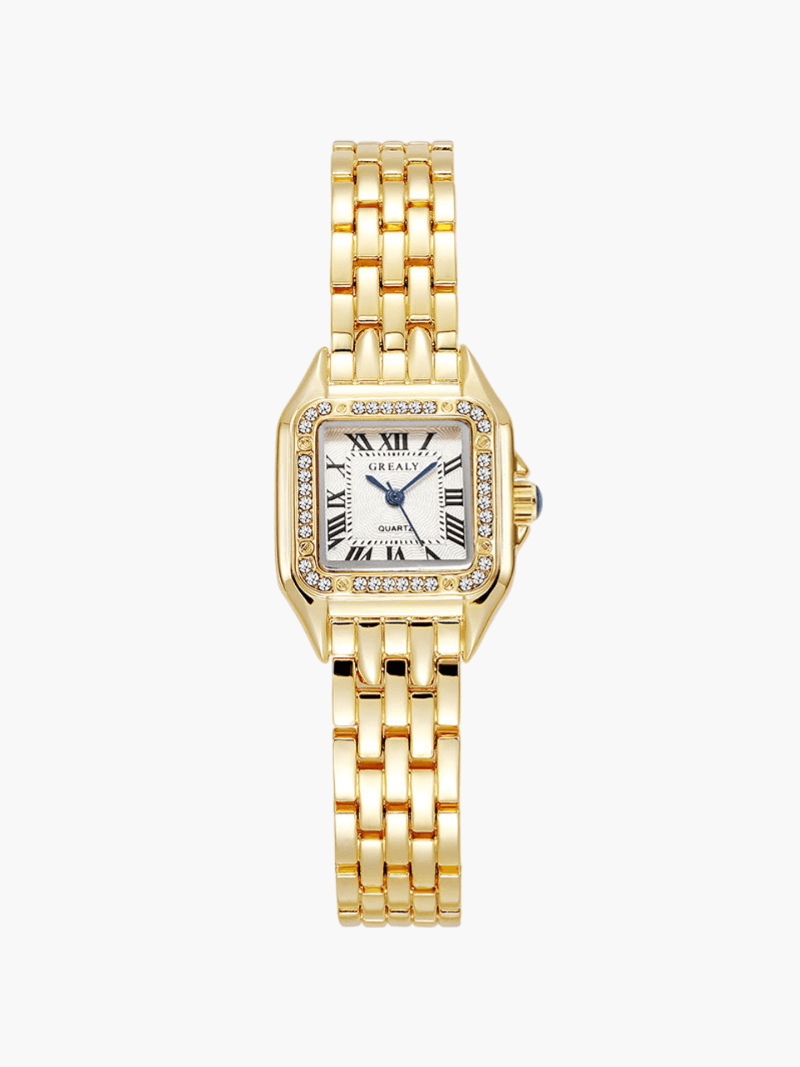 WW | Premium Quadrat Quarzuhr Mit Elegantem Design Für Frauen