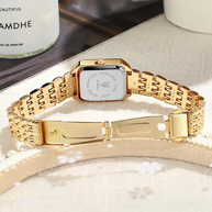 WW | Damen Uhr mit quadratischem Gehäuse Gold