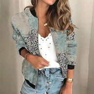 WW | Bomberjacke Mit Grafikdruck Für Damen
