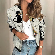 WW | Bomberjacke Mit Grafikdruck Für Damen