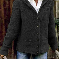 WW | Stilvolles Strickjacke mit Kapuze