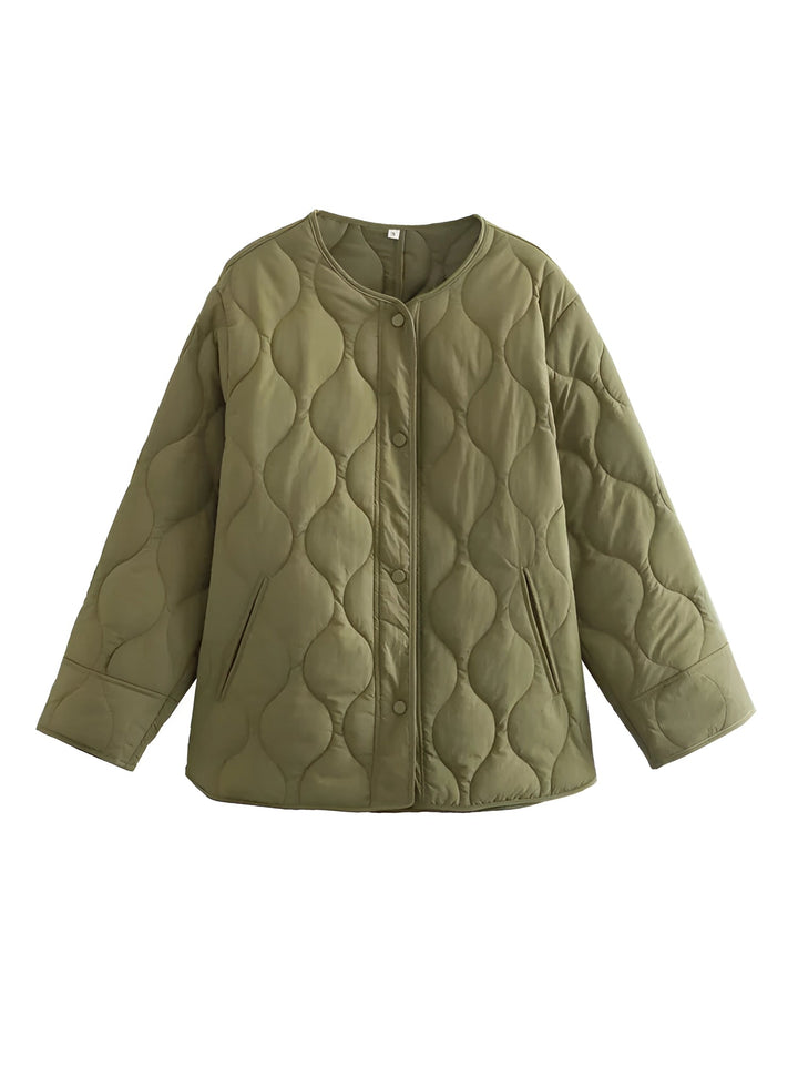 W&W Mode | Warm Rundhalsausschnitt Langärmelig Jacke