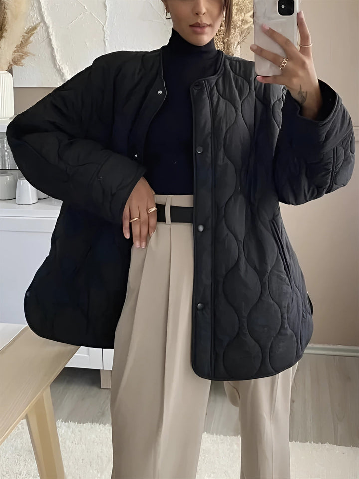 W&W Mode | Warm Rundhalsausschnitt Langärmelig Jacke