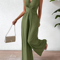 WW | Eleganter Ärmelloser Jumpsuit Mit Schmeichelhafter Passform